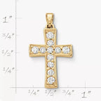 Plain Latin Cross Pendant with Diamonds James Avery