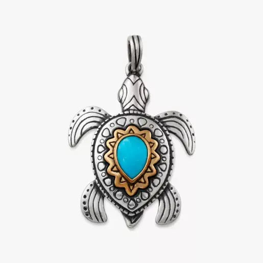 Sea Turtle Gemstone Pendant James Avery