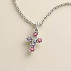 Enamel Floral Cross Pendant James Avery