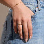 Initial Crystal Bracelet Angel