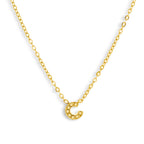 Crystal Initial Necklace Angel