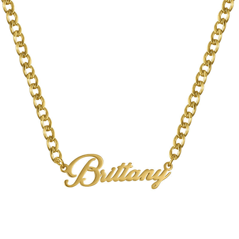 Custom/Personalized Nameplate Curb Necklace Lee
