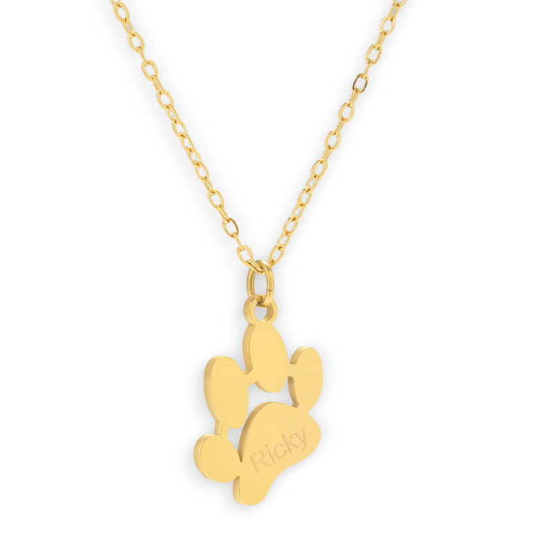 Custom/Personalized Paw Pendant Necklace Alice