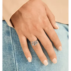 Daisy and Butterflies Dangle Ring James Avery