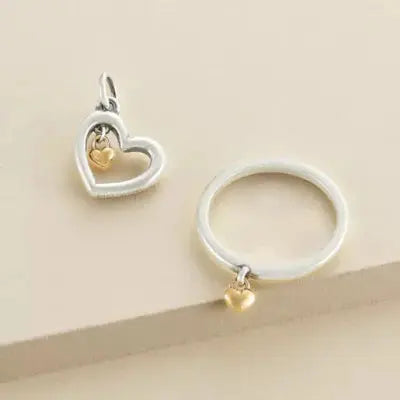 Petite Heart of Gold Dangle Ring James Avery