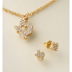 Delicate Pave Diamond Texas Studs James Avery