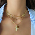 Double Cross Me Necklace Xiha