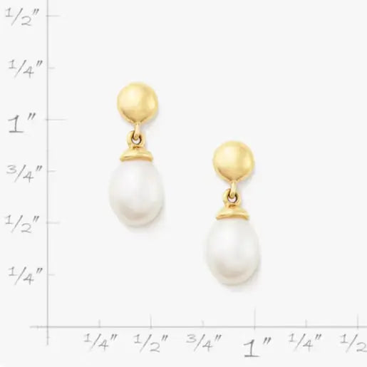 Cultured Pearl Teardrop Earrings James Avery