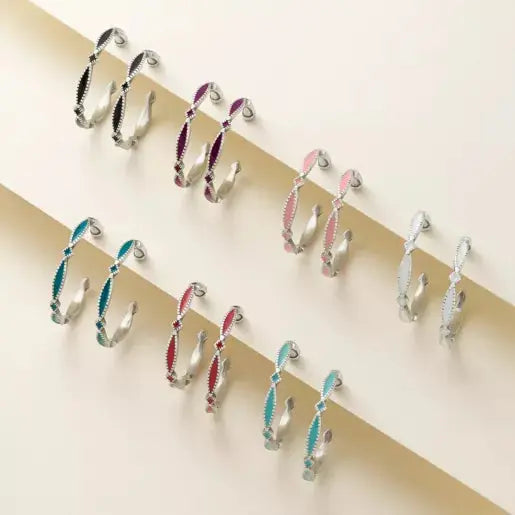 Enamel Cordoba Hoops James Avery