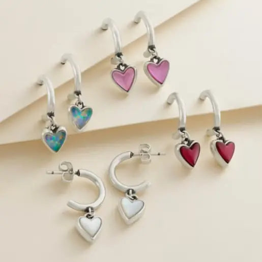 Sweetheart Gemstone Hoop Dangle Earrings James Avery