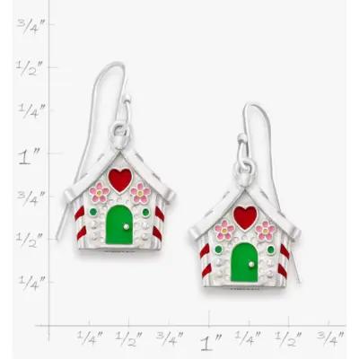 Enamel Gingerbread House Earrings James Avery