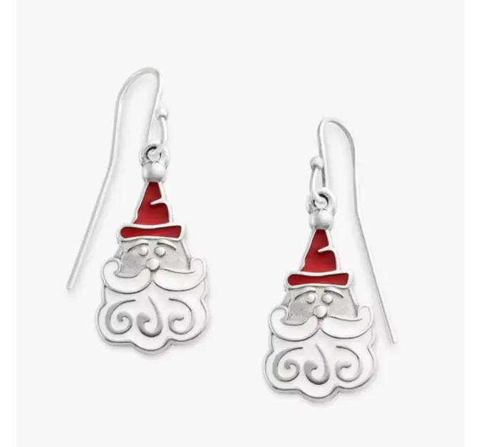 Enamel Santa Earrings James Avery