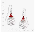 Enamel Santa Earrings James Avery