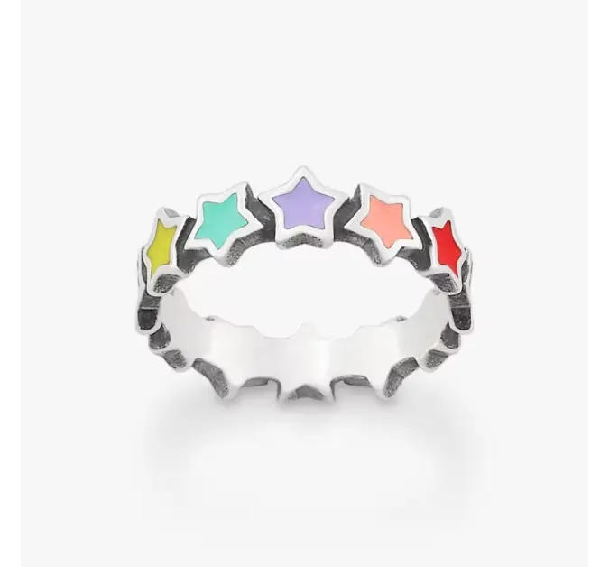 Enamel Connected Stars Ring James Avery