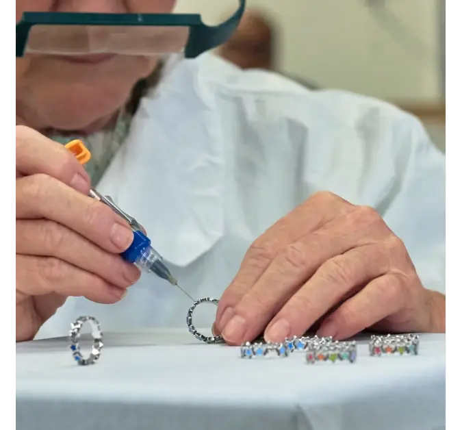 Enamel Connected Stars Ring James Avery