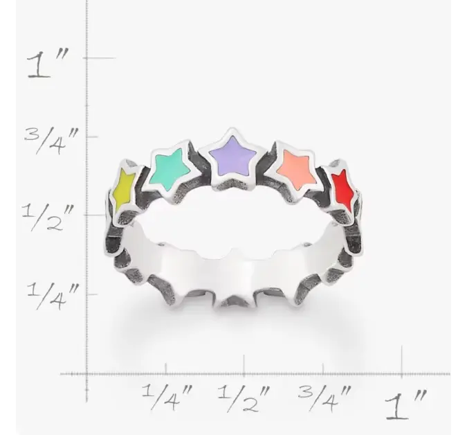 Enamel Connected Stars Ring James Avery