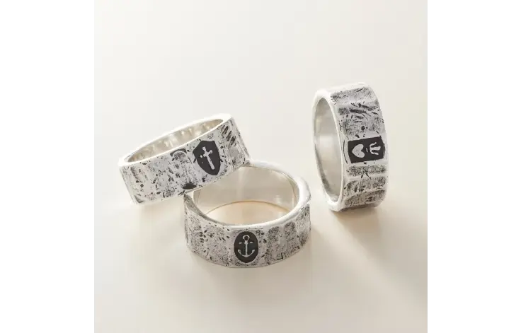 Forged Faith, Hope and Love Ring James Avery