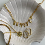 Custom/Personalized Link Letter Necklace Lee