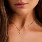 Golden Letter Necklace Angel