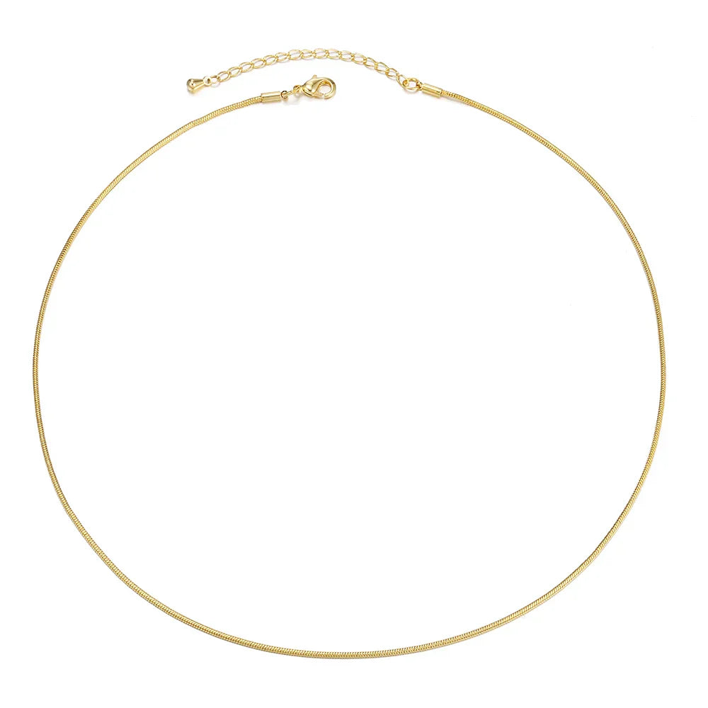 Tarnish Free 18K Gold PVD Plated Jewelry Stainless Steel Herryingbone Chain Necklace My Store