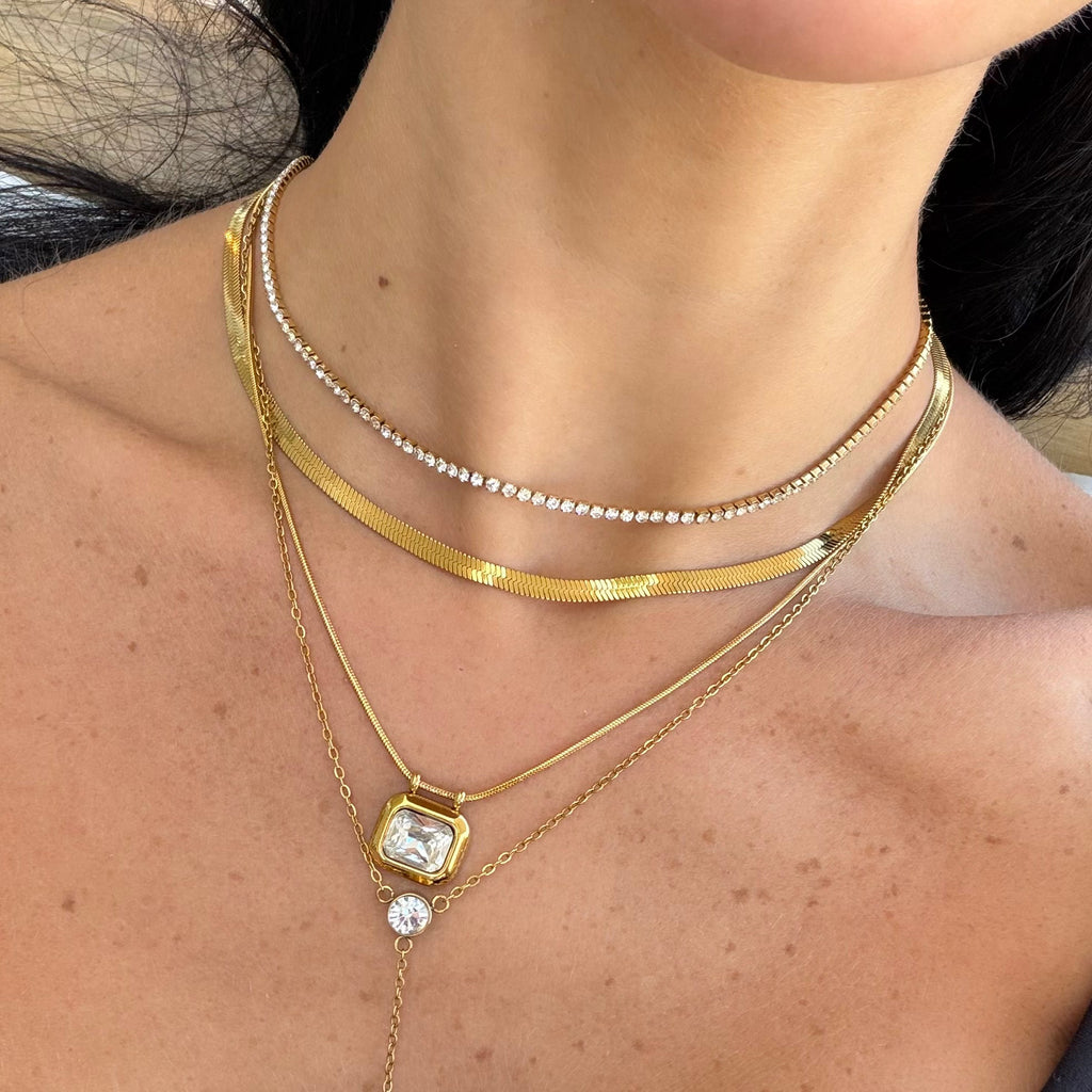 Nena Tennis Necklace Lilly