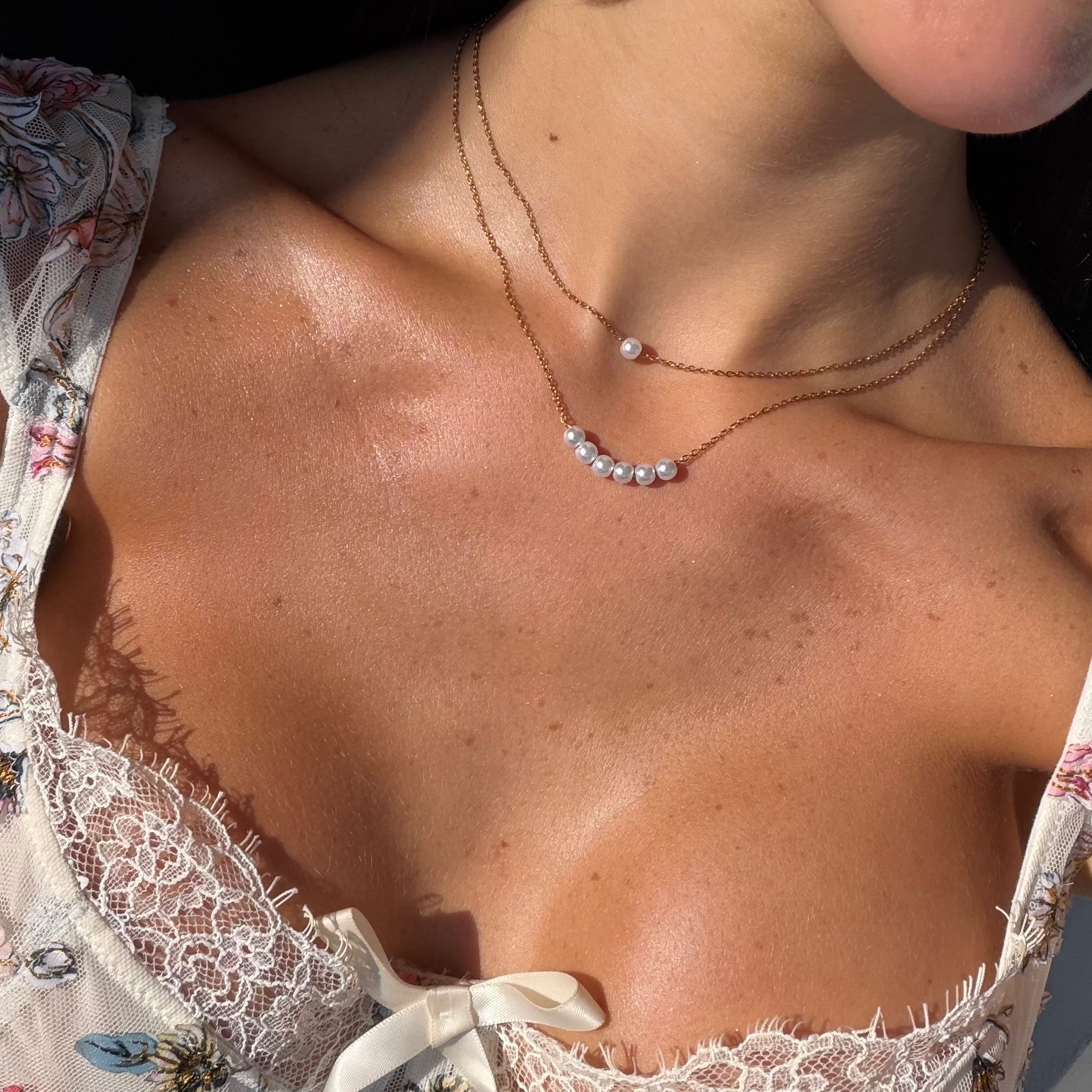 Opalina Pearl Necklace Set Nicole