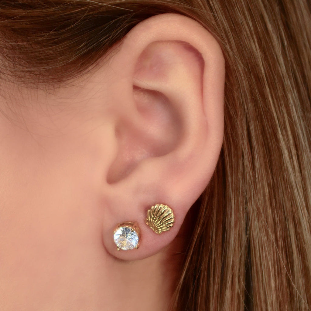 Starry Eyes Duo Flat Back Earrings Sophia