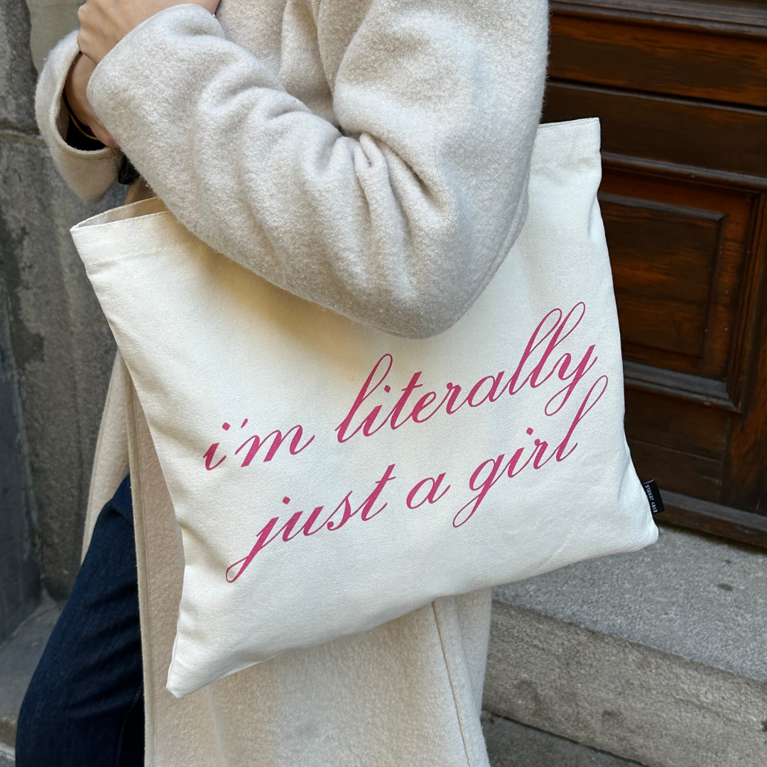 Just A Girl Tote Bag Lee