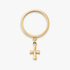 St. Teresa Cross Charm Dangle Ring James Avery