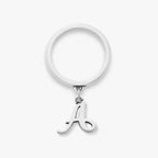 Small Script Initial Charm Dangle Ring James Avery