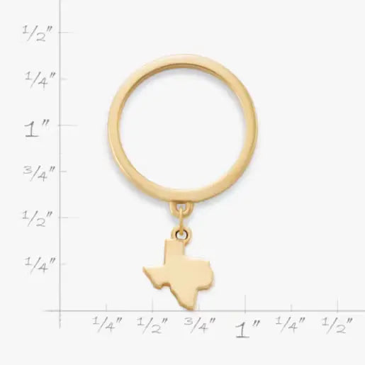 Texas Mini Charm Dangle Ring James Avery