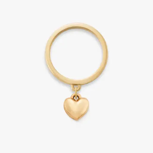 Mini Heart Charm Dangle Ring James Avery