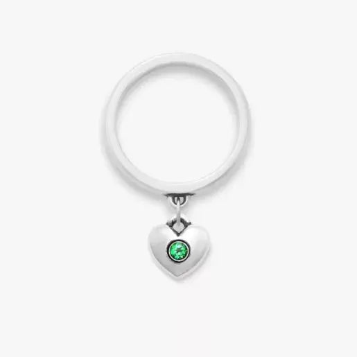 Keepsake Heart Birthstone Charm Dangle Ring James Avery