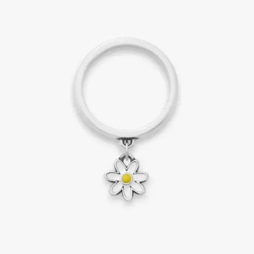 Enamel Mini Flower Charm Dangle Ring James Avery