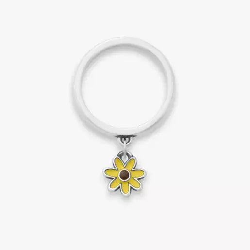 Enamel Mini Flower Charm Dangle Ring James Avery