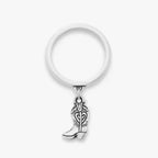 Mini Cowgirl Boot Charm Dangle Ring James Avery