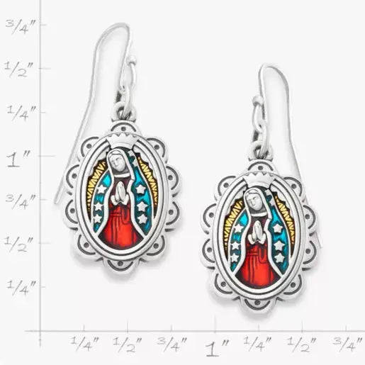 Enamel Virgin of Guadalupe Earrings James Avery