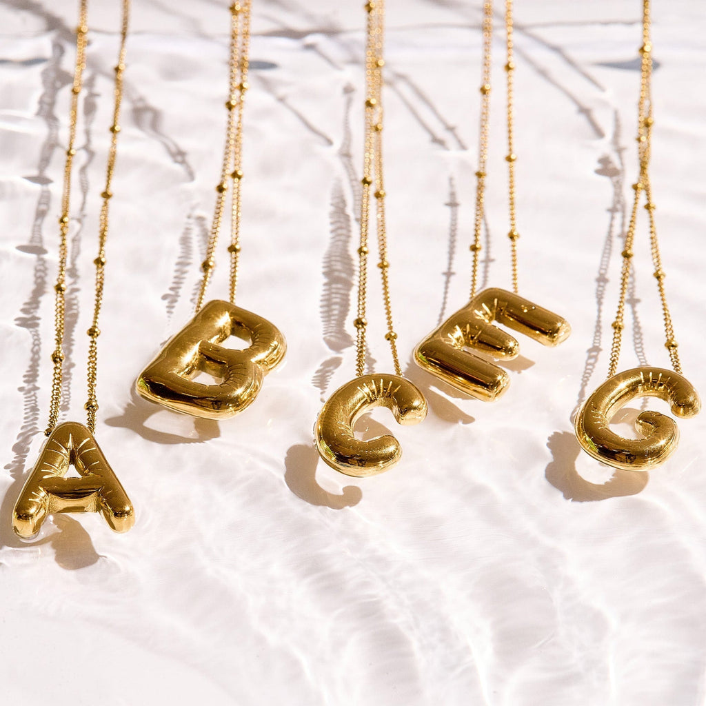 Starburst Initial Necklace Angel