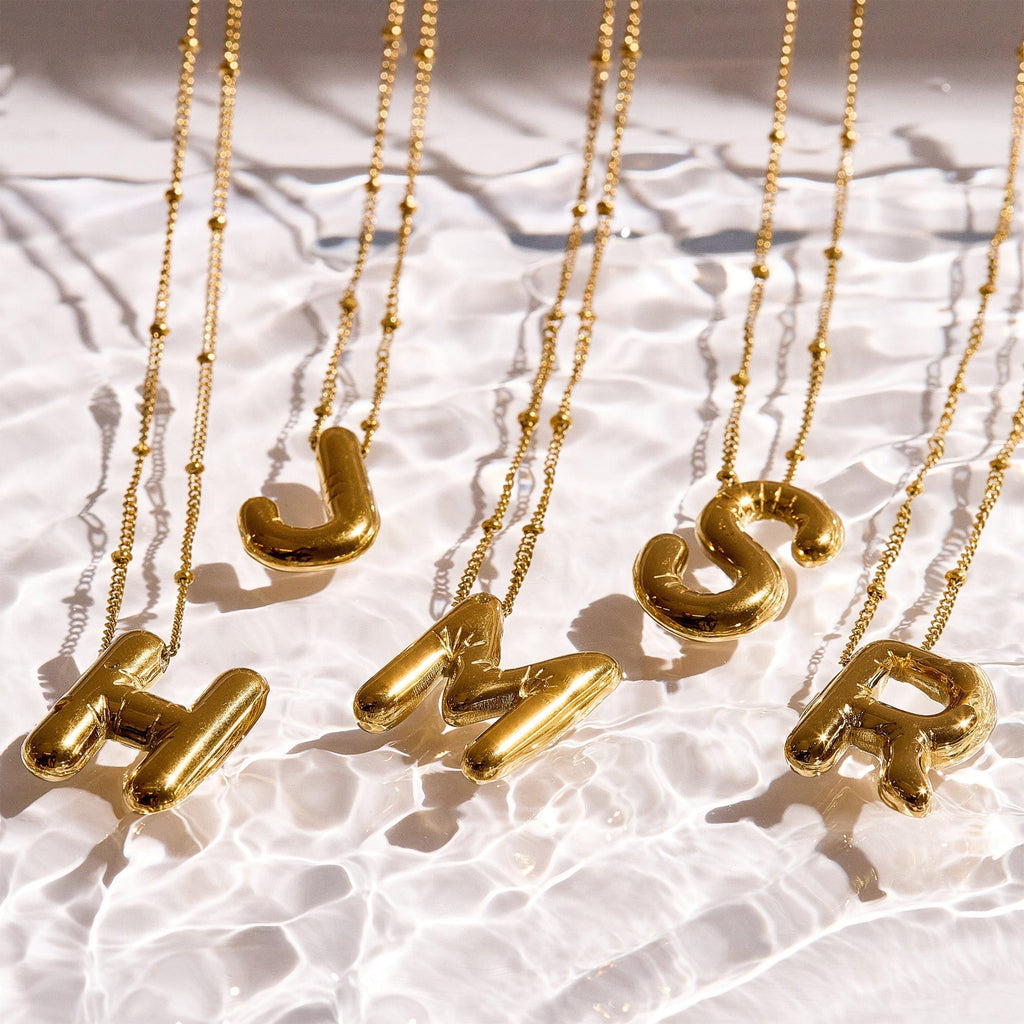 Starburst Initial Necklace Angel