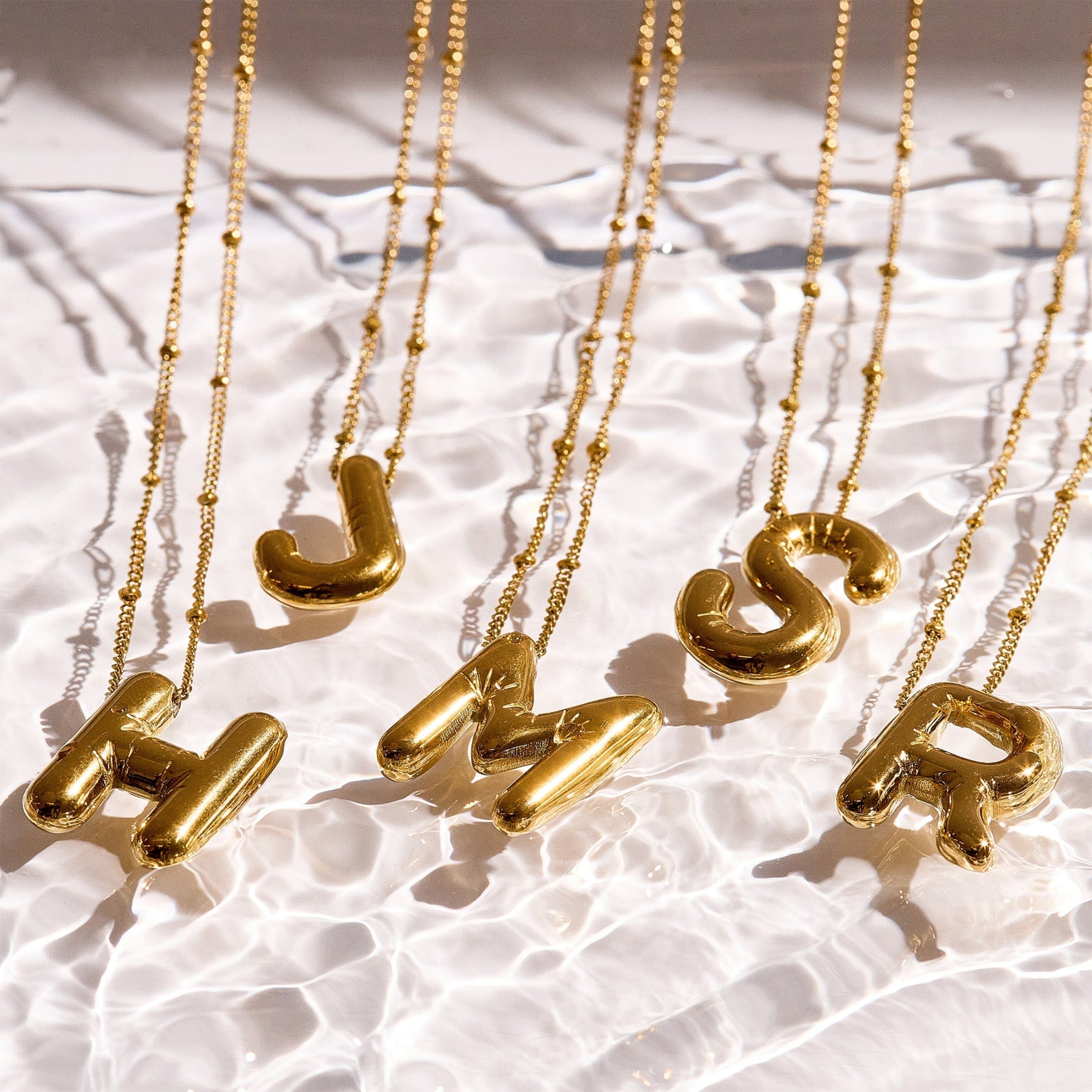 Starburst Initial Necklace Angel