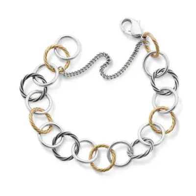 Gold and Silver Loops Charm Bracelet James Avery