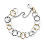 Gold and Silver Loops Charm Bracelet James Avery