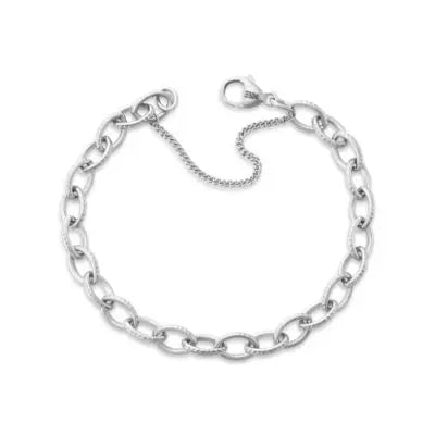 Textured Oval Charm Bracelet James Avery
