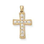 Plain Latin Cross Pendant with Diamonds James Avery