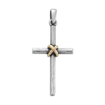 Forged Cross Pendant with Gold Wrap James Avery