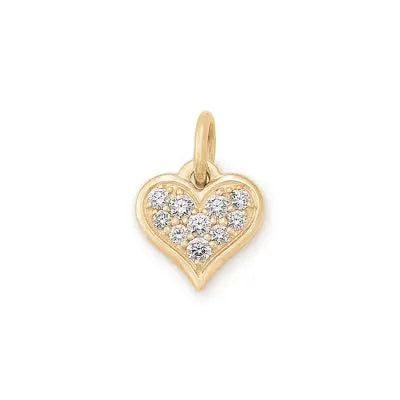 Delicate Pave Diamond Heart Pendant James Avery