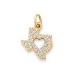 Pave Diamond Deep in the Heart of Texas Pendant James Avery