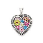 Enamel Floral Heart Pendant James Avery