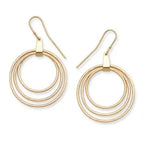 Three Hammered Circles Dangle Earrings James Avery