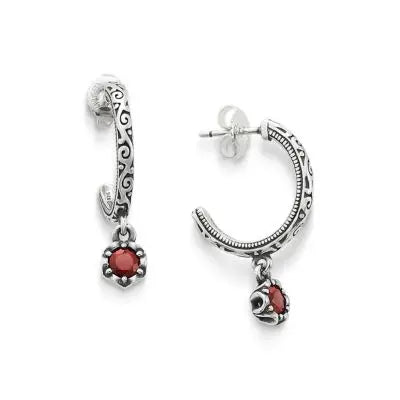 Cherished Birthstone Hoop Dangle Earrings James Avery